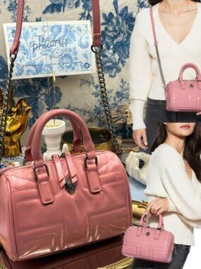 🆕 KURT GEIGER LONDON 🧿 NWOT Small Union Jack Bowling Bag, Pale Pink